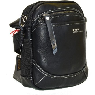 Leather-Fabric Shoulder Bag Leastat 9708 Leather-Fabric Shoulder Bag Leastat 9708